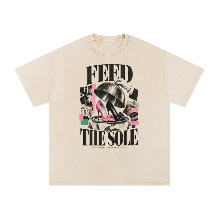 Feed the Sole Collage Oversized Tee