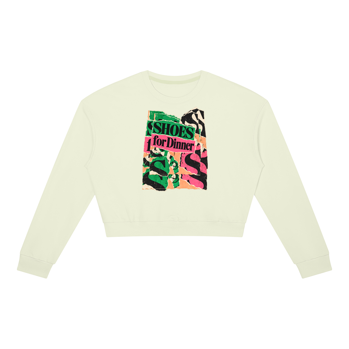 Ransom Note Cropped Crewneck
