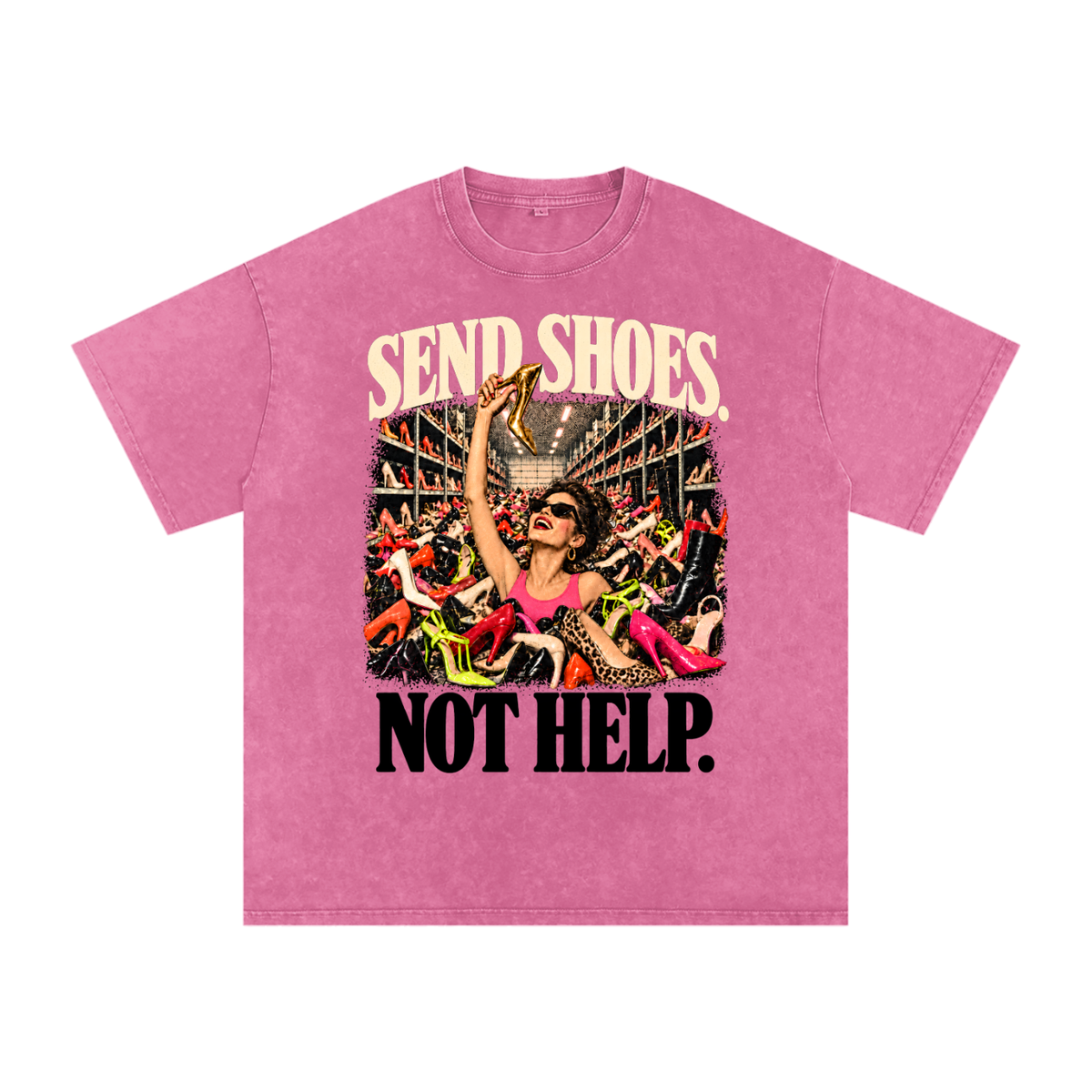 Send Shoes, Not Help Oversized Tee